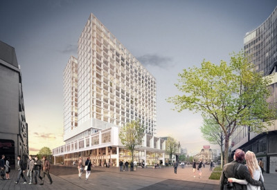 3D simulation to the Brouckère square © Conix RDBM architects