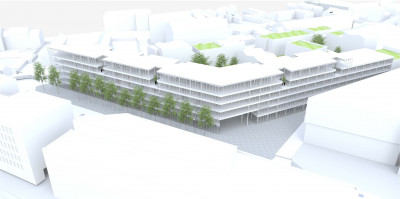 3D Simulation front view © ​architectesassoc.